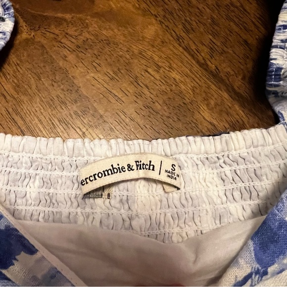 Abercrombie & Fitch The A&F Emerson Poplin Puff Sleeve Mini Dress Small Floral - Picture 6 of 14